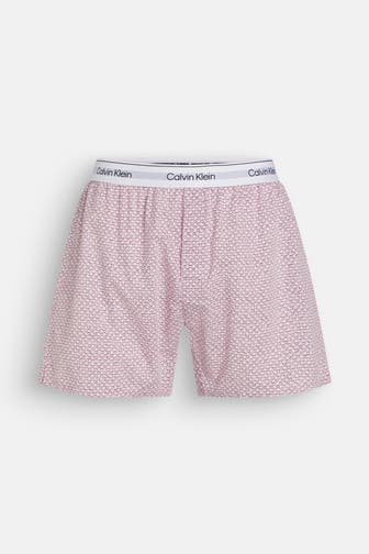 CK UNDERWEAR Boxershorts rosa gemustert