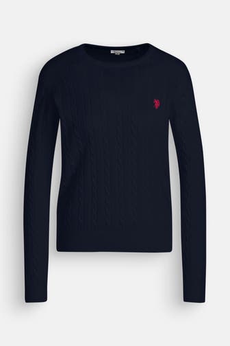 U.S. POLO ASSN. Strickpullover 'Pola' dunkelblau