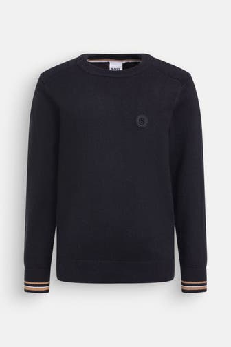 BOSS Strickpullover schwarz