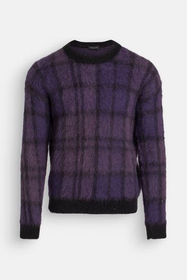 ROBERTO COLLINA Wollmix-Pullover kariert