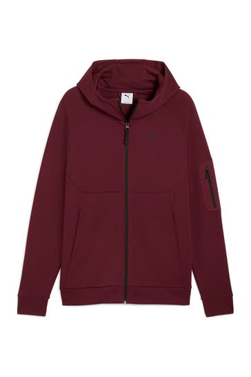 PUMA Sweatjacke 'Pumatech' dunkelrot