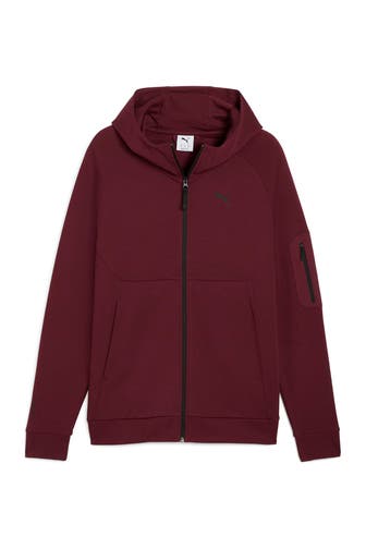 PUMA Sweatjacke 'Pumatech' dunkelrot