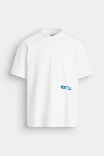 BARBOUR T-Shirt 'Solway' weiß