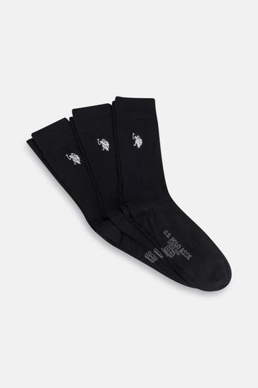 U.S. POLO ASSN. 3er-Pack Socken schwarz