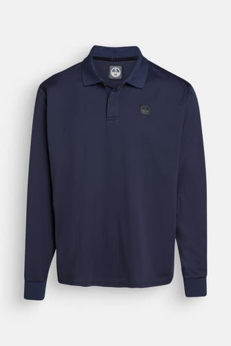 NORTH SAILS Langarm-Polo dunkelblau