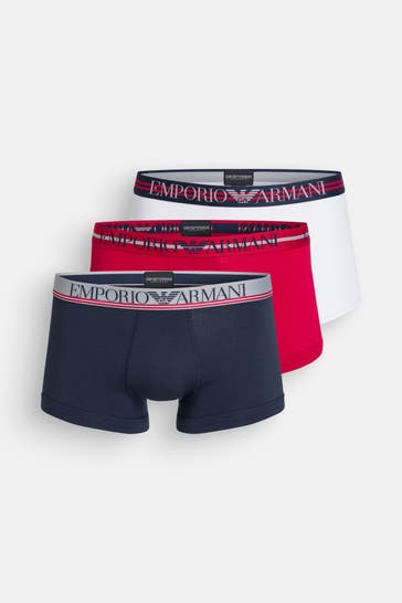 EMPORIO ARMANI 3er-Pack Boxer Trunks mehrfarbig