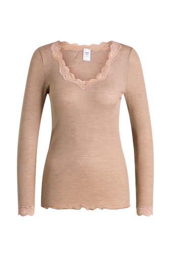CALIDA Longsleeve hellbraun