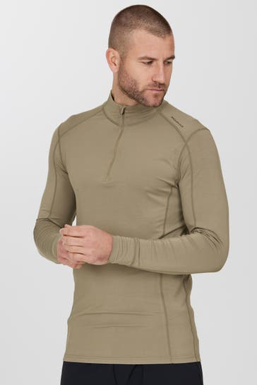 ENDURANCE Longsleeve 'Lead Bamboo' graugrün