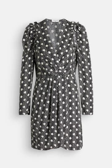 SANDRO Minikleid gepunktet