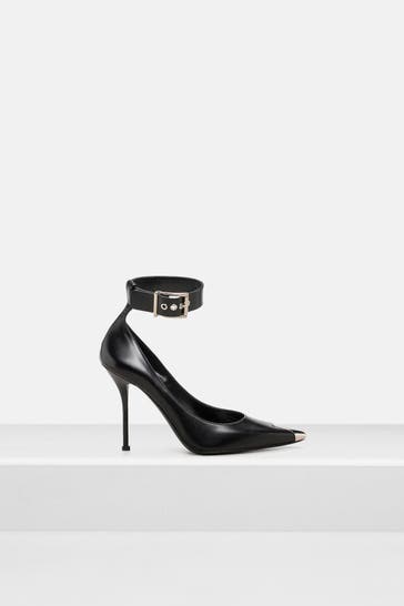ALEXANDER MCQUEEN Leder-Pumps schwarz