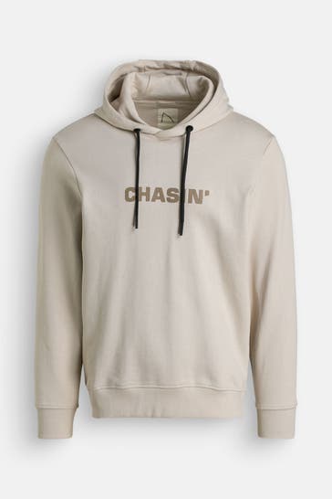 CHASIN' Hoodie 'Duell' creme sand