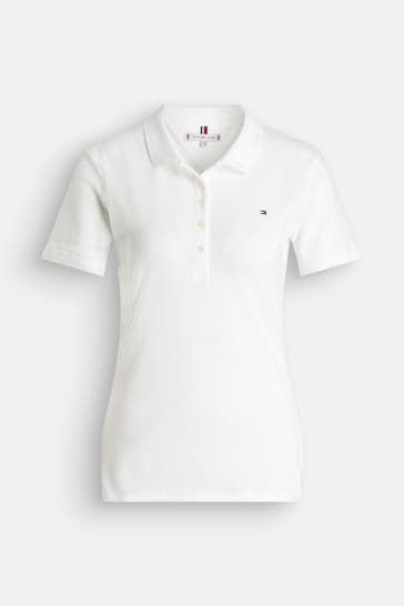 TOMMY HILFIGER Polo-Shirt weiß