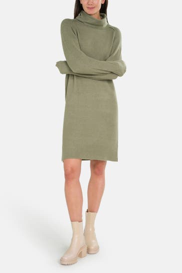 CARTOON Strickkleid graugrün