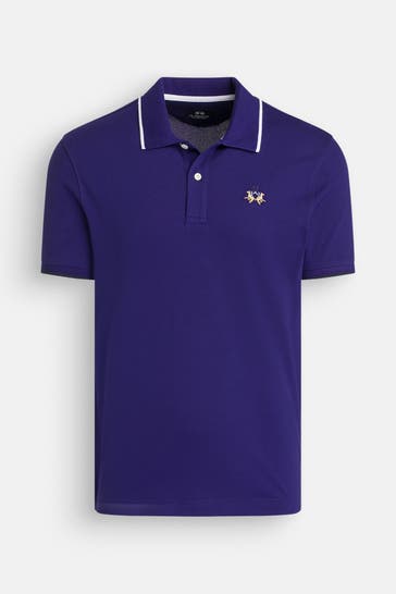 LA MARTINA Polo-Shirt königsblau