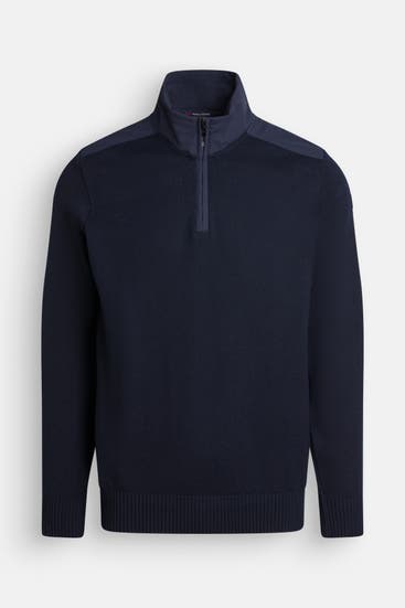 PAUL & SHARK - Schurwoll-Stricktroyer navy