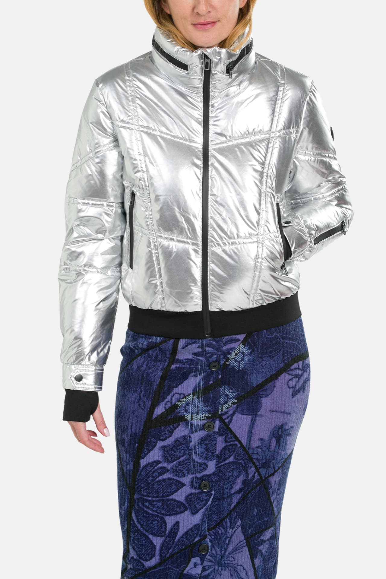 DESIGUAL Light-Steppjacke 'Ålesund' silber, Bild 1