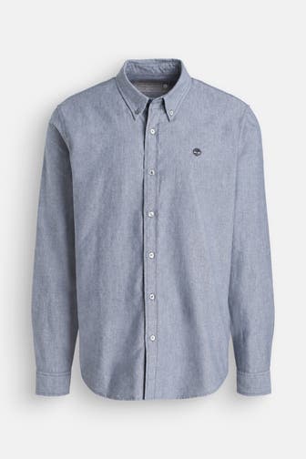 TIMBERLAND Casual-Hemd graublau Slim Fit