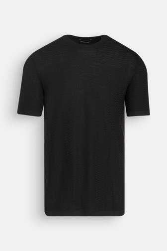EMPORIO ARMANI Strickshirt schwarz