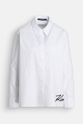 KARL LAGERFELD Casual-Bluse weiß