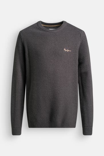 PEPE JEANS Strickpullover 'Dairon' grau
