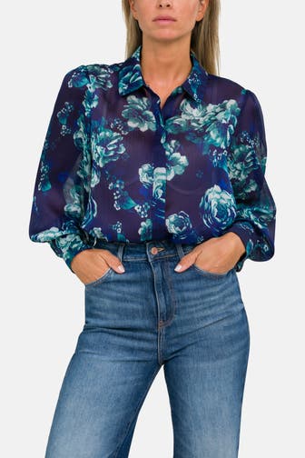 GUESS Casual-Bluse gemustert