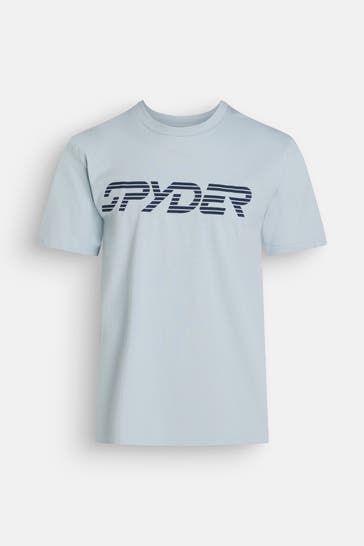 SPYDER T-Shirt 'Wordmarck' hellblau