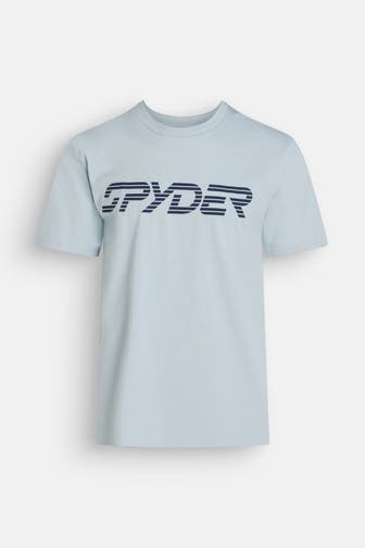 SPYDER T-Shirt 'Wordmarck' hellblau