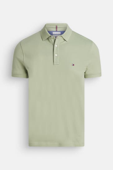 TOMMY HILFIGER Polo-Shirt graugrün