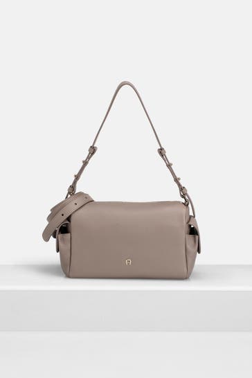 AIGNER Schultertasche taupe