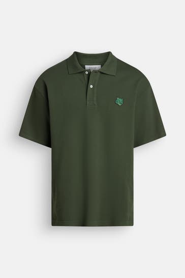 MAISON KITSUNÉ Polo-Shirt tannengrün
