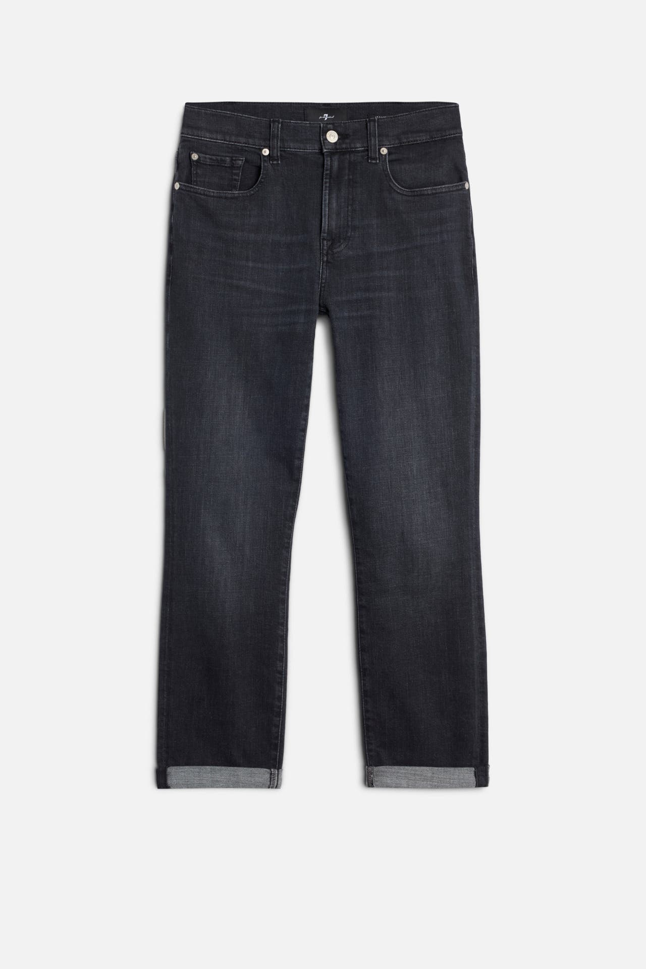 7 FOR ALL MANKIND Jeans schwarz relaxed skinny, Bild 1