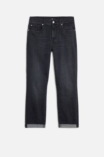7 FOR ALL MANKIND Jeans schwarz relaxed skinny