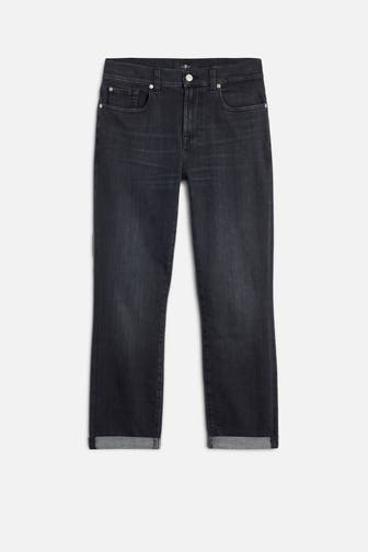 7 FOR ALL MANKIND Jeans schwarz relaxed skinny