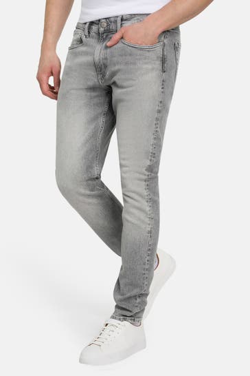 CALVIN KLEIN Jeans hellgrau slim