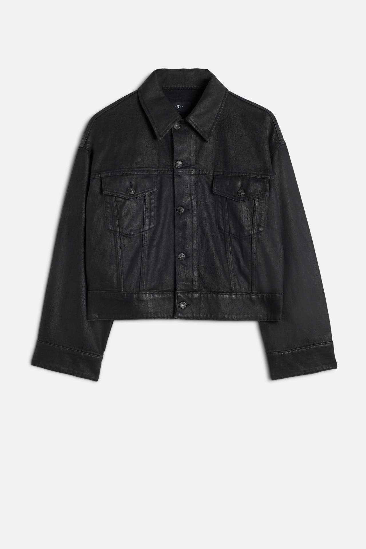 7 FOR ALL MANKIND Jeansjacke 'Oli' schwarz, Bild 1