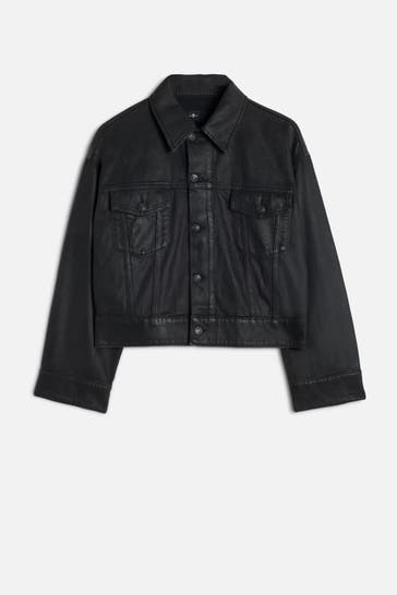 7 FOR ALL MANKIND Jeansjacke 'Oli' schwarz