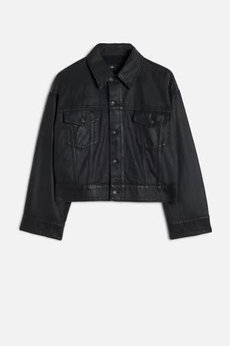 7 FOR ALL MANKIND Jeansjacke 'Oli' schwarz