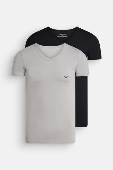 EMPORIO ARMANI 2er-Pack T-Shirt zweifarbig