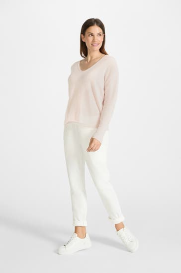JUVIA Wollmix-Pullover rosa