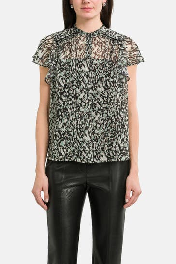 BOSS Blusenshirt gemustert