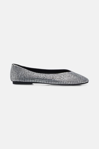 STEVE MADDEN Ballerinas 'Darts' silber