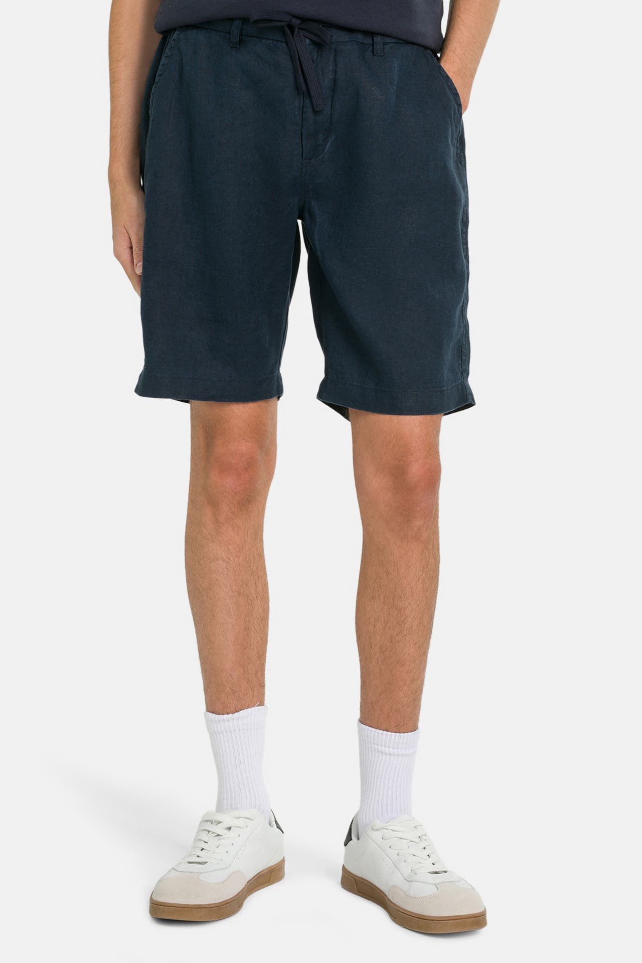 DSTREZZED Leinenshorts 'Logan' navy, Bild 1