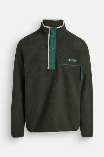 COLUMBIA Fleece-Troyer dunkelgrün