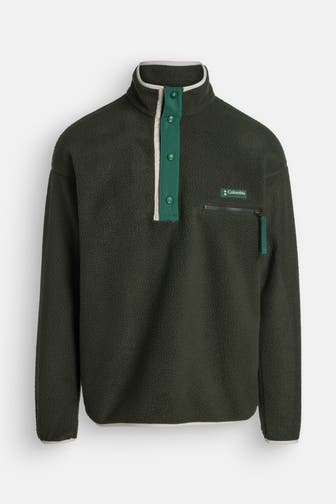 COLUMBIA Fleece-Troyer dunkelgrün