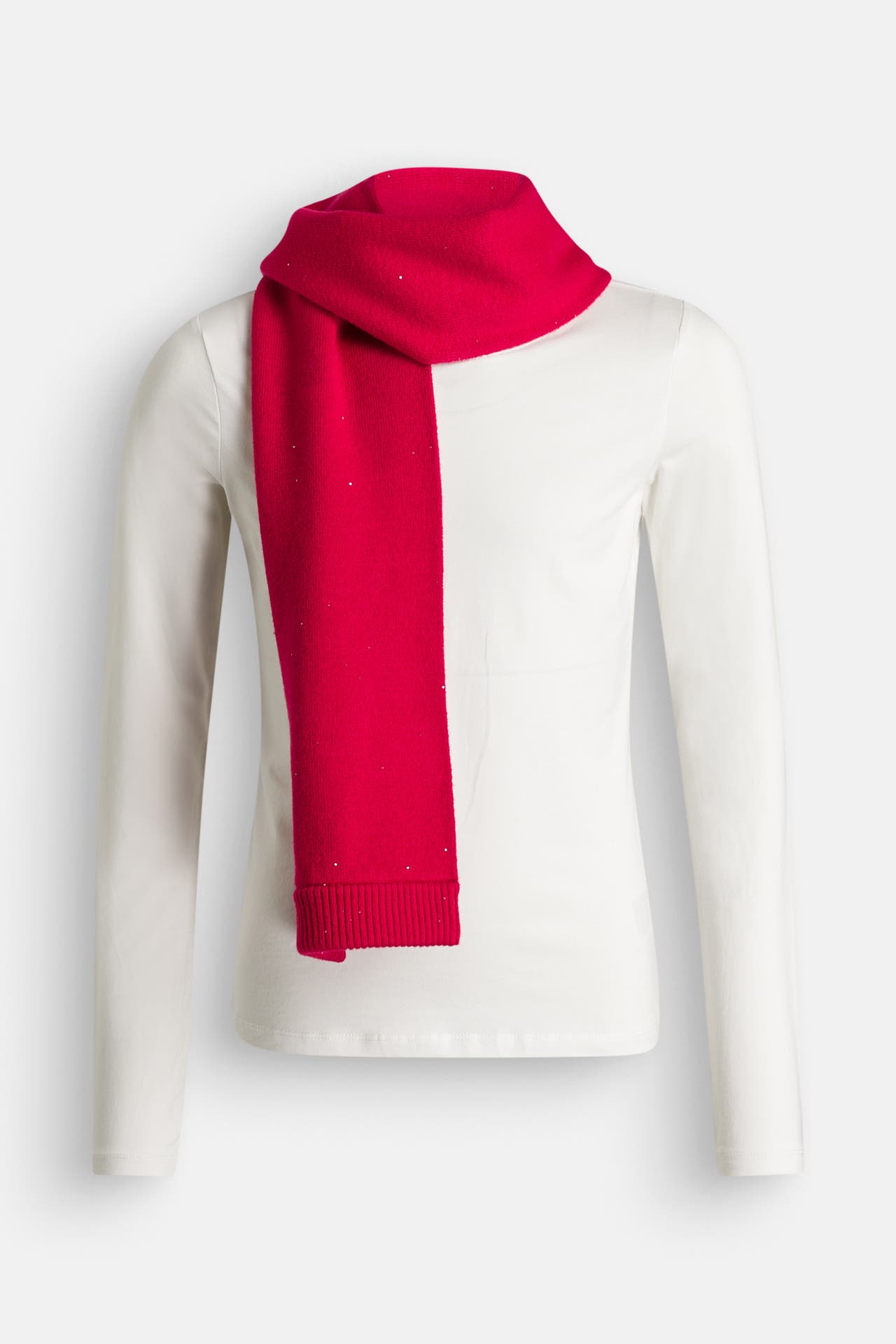 TOMMY HILFIGER Strickschal rot, Bild 1
