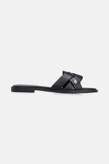 U.S. POLO ASSN. Sandaletten schwarz