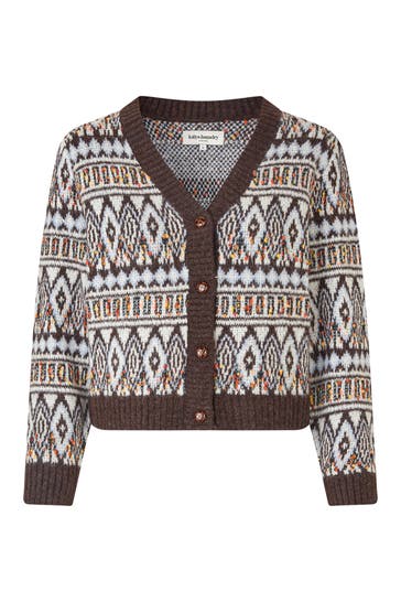 LOLLYS LAUNDRY Strickjacke 'Saxo' gemustert