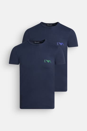 EMPORIO ARMANI - 2er-Pack T-Shirt dunkelblau