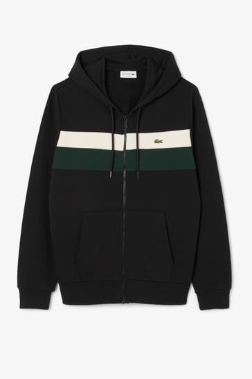 LACOSTE Sweatjacke schwarz