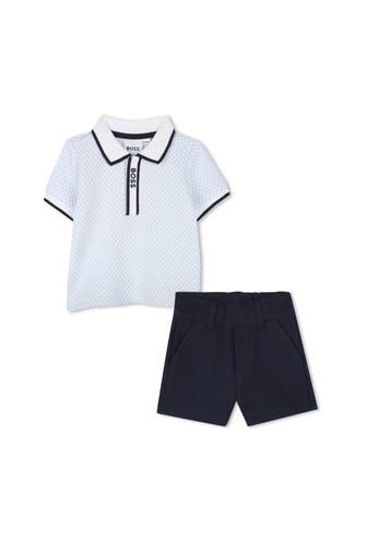 BOSS Set: Polo-Shirt und Shorts